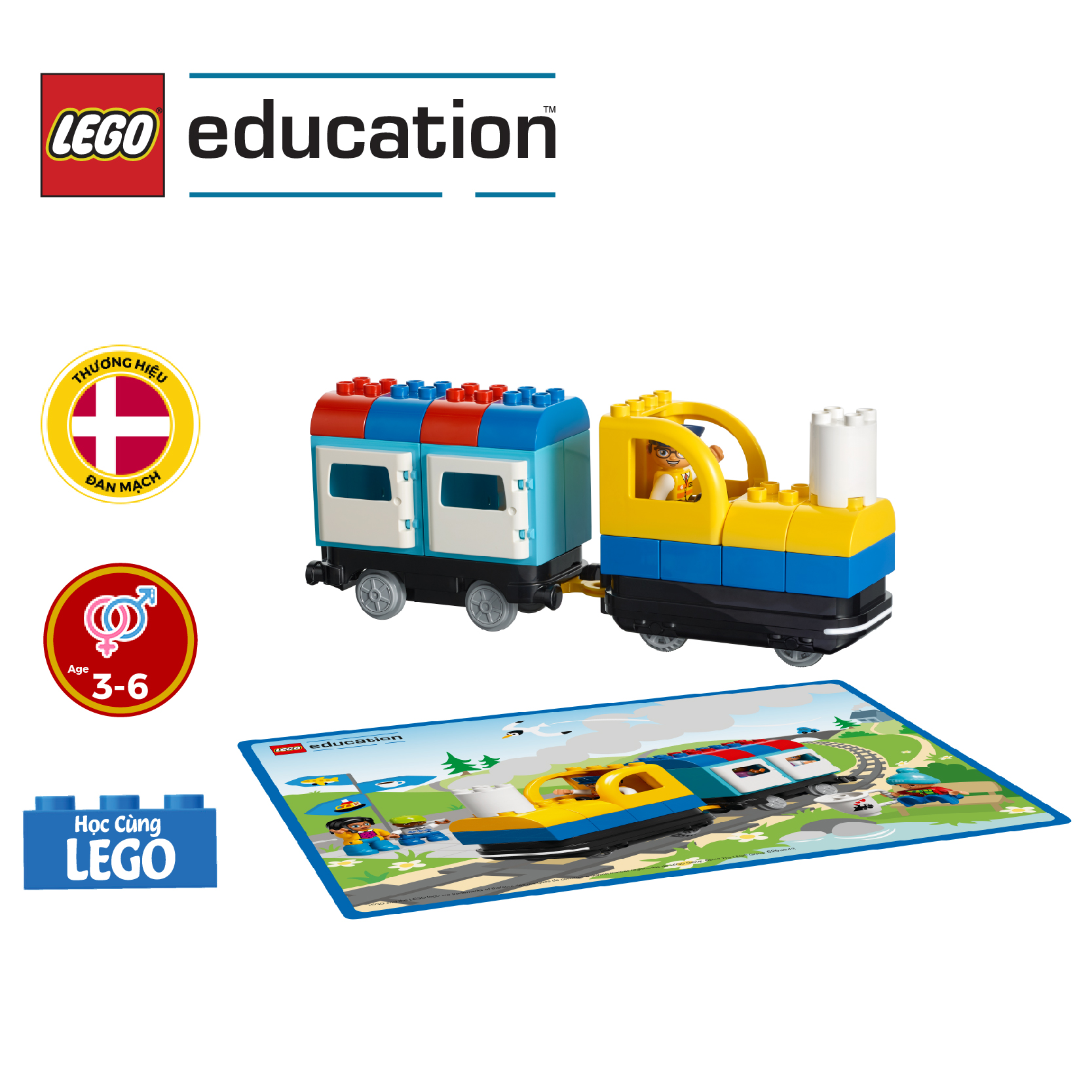 Bộ Lắp Ráp LEGO EDUCATION Đoàn Tàu Lập Trình - 45025 (234 Chi Tiết)