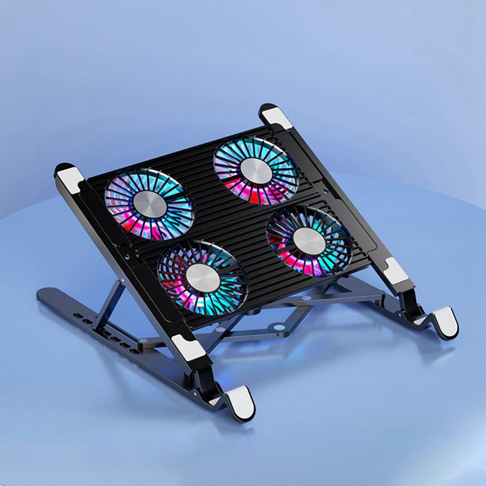 Laptop Stand with 4 Cooling Fans Cooler Quiet 11-17.3 inch