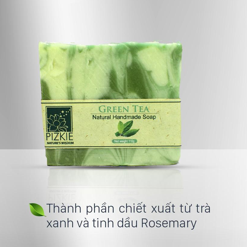 Xà Phòng Thiên Nhiên GREEN TEA SOAP PIZKIE 110gr