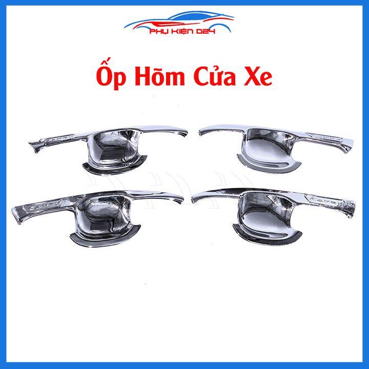 Ốp tay hõm Camry 2019-2020-2021-2022 vân carbon, mạ crom chống trầy bảo vệ cửa xe ô tô