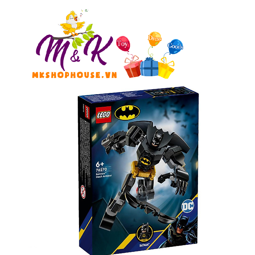 Đồ Chơi Lắp Ráp Chiến Giáp Của Người Dơi LEGO SUPERHEROES 76270 (140 chi tiết)
