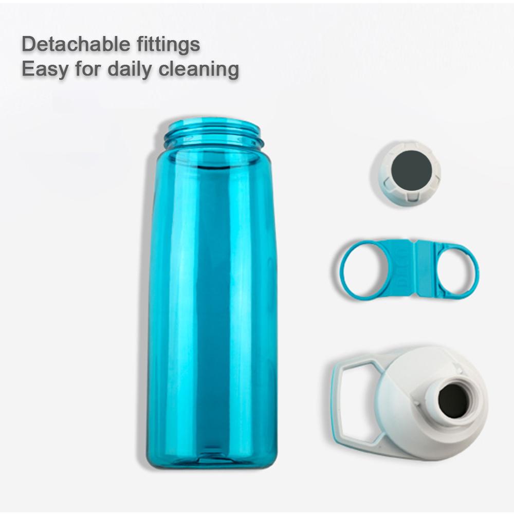 Bình nước thể thao bằng nhựa có nắp từ tính, không độc hại chống rò rỉ 750ml
