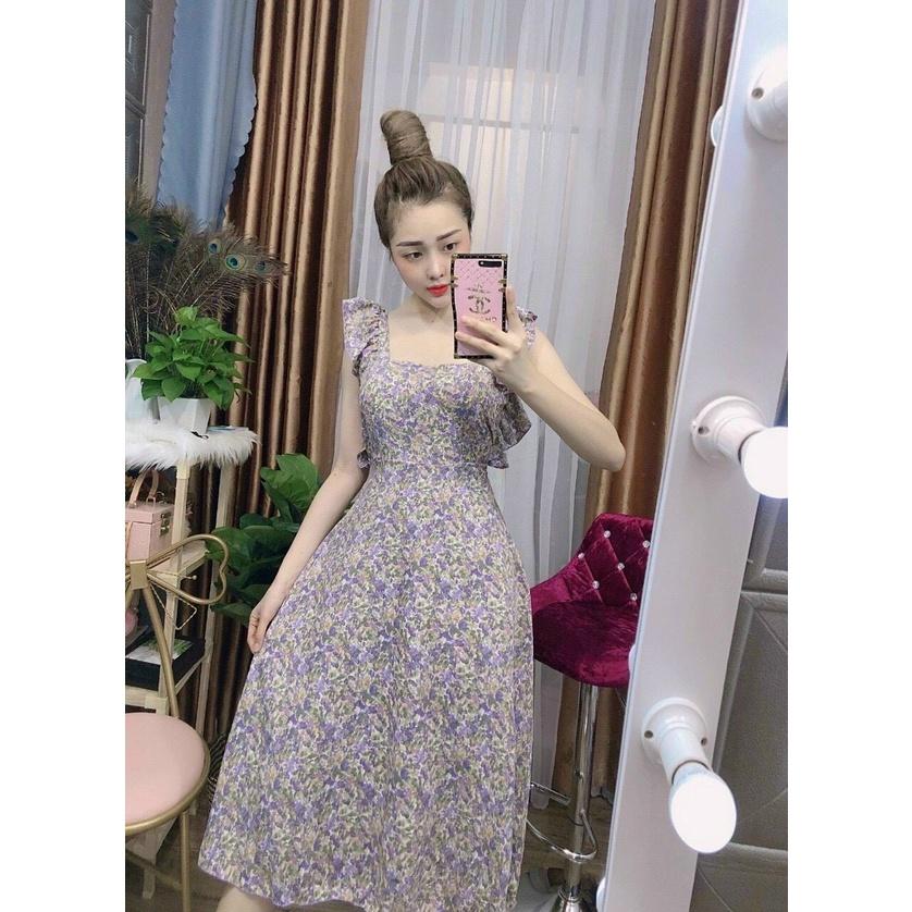 Đầm xòe maxi đi biển siêu sang trọng thời trang trẻ trung cho các nàng