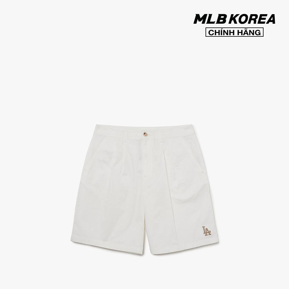 MLB - Quần shorts ngang gối nam Basic Medium Logo Bermuda 3LSMB0633-07WHS