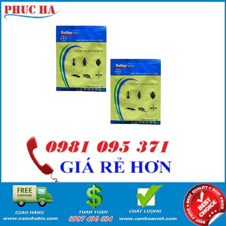 Combo 02 gói Thuốc diệt côn trùng Solfac, Diệt côn trùng hiệu quả