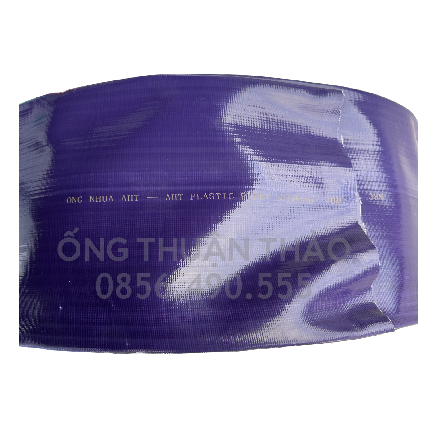 ỐNG BẠT CỐT DÙ PHI 200MM TÍM CUỘN 20 MÉT- ỐNG BẠT NƯỚC ỐNG THUẬN THẢO