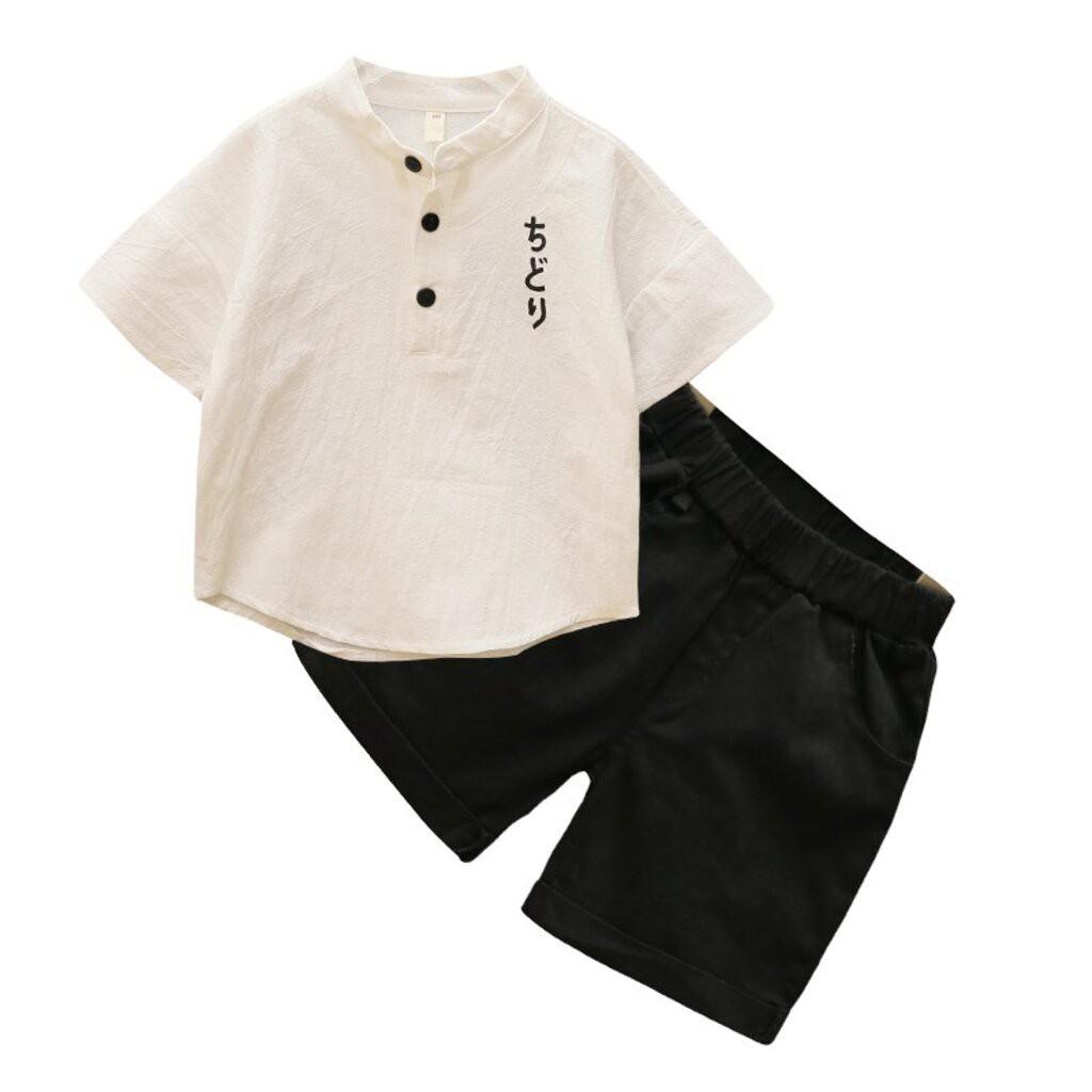 Bộ Cộc Tay Cho Bé Trai In Hình Suduku Chất Đũi Cực Mát Cho Bé Từ 7-26kg Hàng Cao Cấp - SUMO KIDS