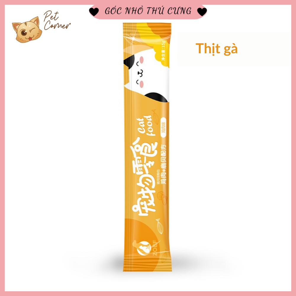 Combo 10 chiếc súp thưởng cho mèo giá rẻ Pet Snacks, Ciao, Shizuka, Cat Food