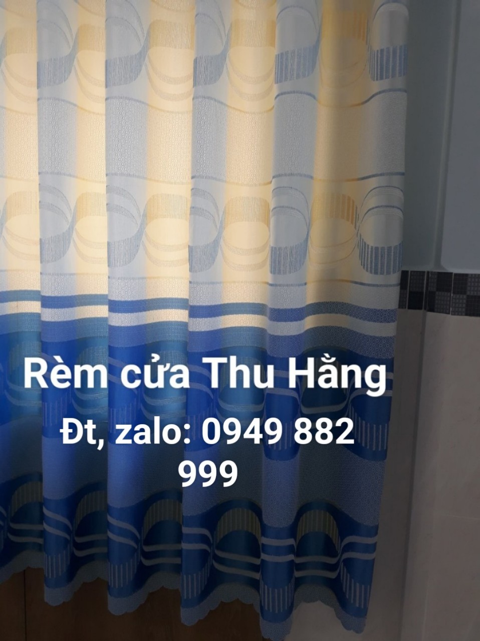 Rèm Cửa Phòng Khách Được May Và Dập Khoen Hoàn Chỉnh Tặng Kèm Dây Vén Rèm