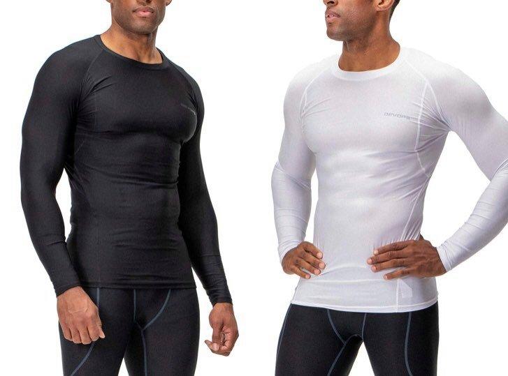 Áo thể thao giữ nhiệt nam Devops dài tay cổ cao chất thun co giãn ôm body bóng đá rổ gym