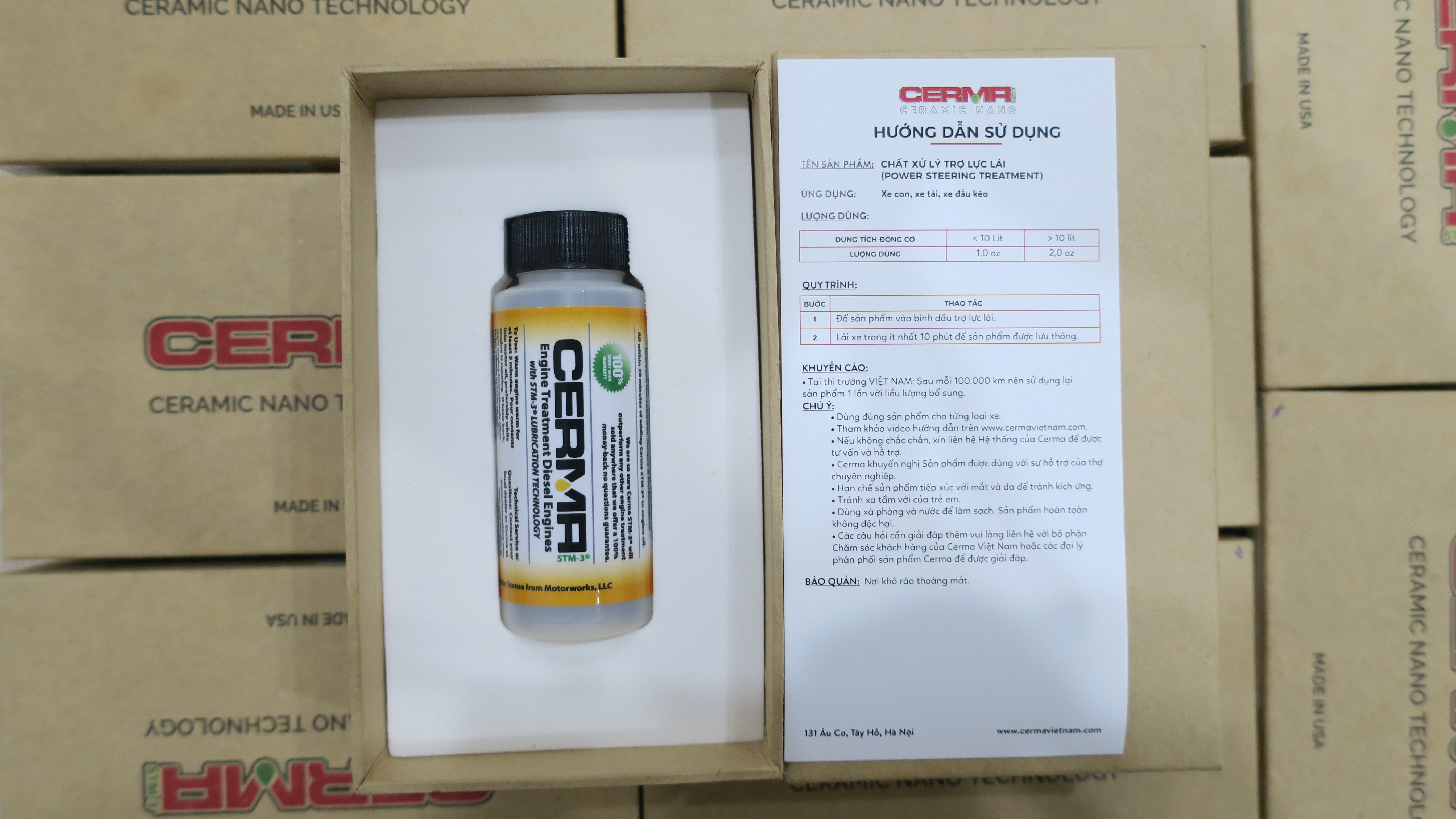 CERMA Chất xử lý động cơ DIESEL dành cho ô tô (ENGINE TREATMENT-DIESEL) - 6.0oz