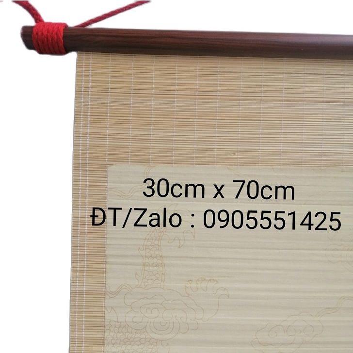Bộ 6 tấm mành tre thư pháp 30cm x 70cm. Mành tre viết thư pháp. Giấy viết thư pháp. Biểu lụa viết thư pháp