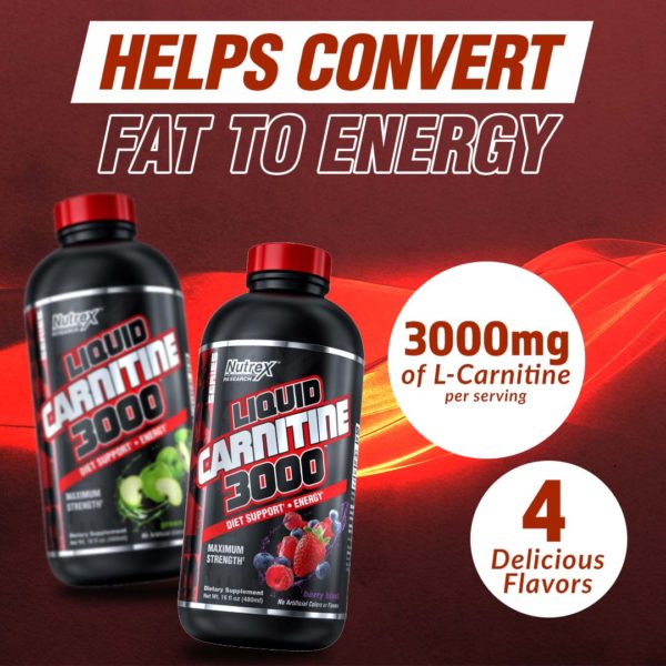 Nutrex L Carnitine 3000 Dạng Siro Chuyển Hoá Mỡ Thành Năng Lượng Giúp Body Thon Gọn Body An Toàn - Usa