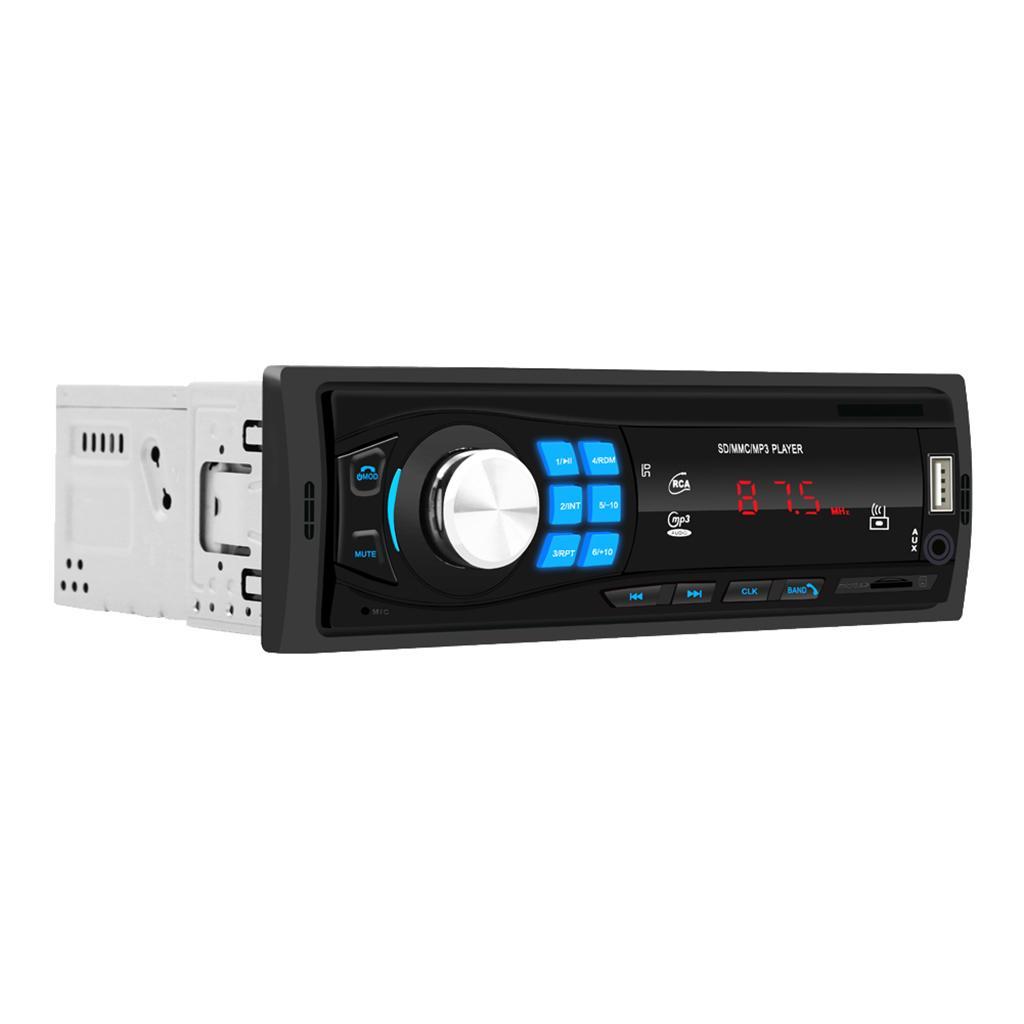 1 DIN Car MP3 Player Bluetooth USB Receiver AUX Stereo Audio Radio