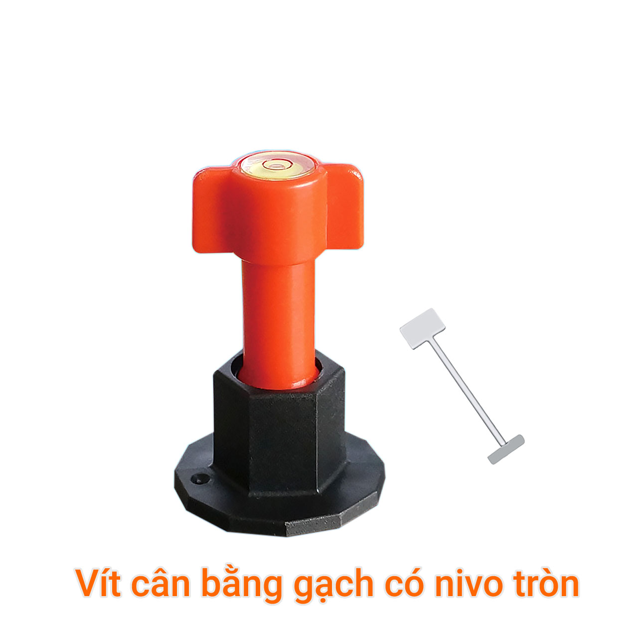 Vít cân bằng lát phẳng gạch tích hợp nivo tròn