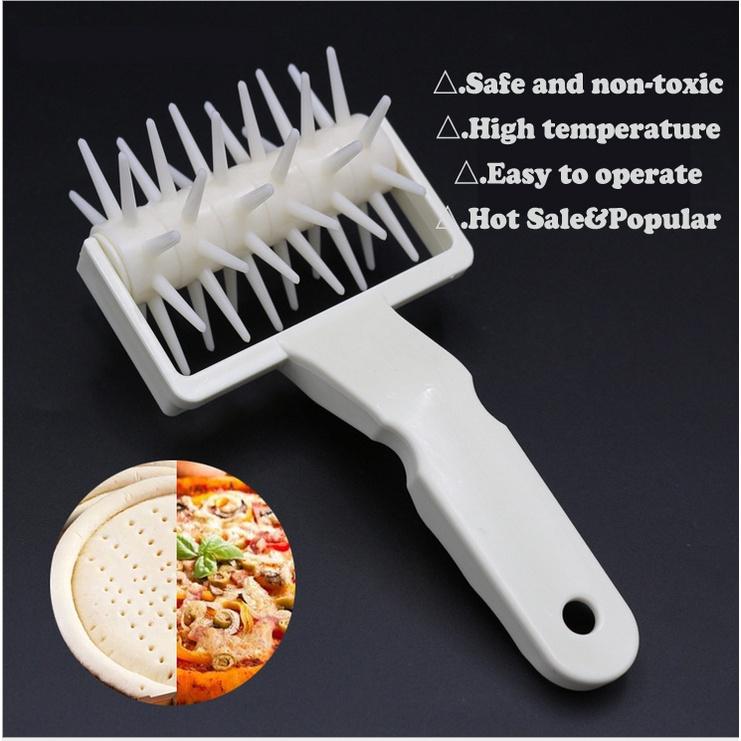 A Kitchen Dining or Bar Baking Tool Pizza Needle Roller Hole Puncher Plastic Handle Hole Puncher Tool
