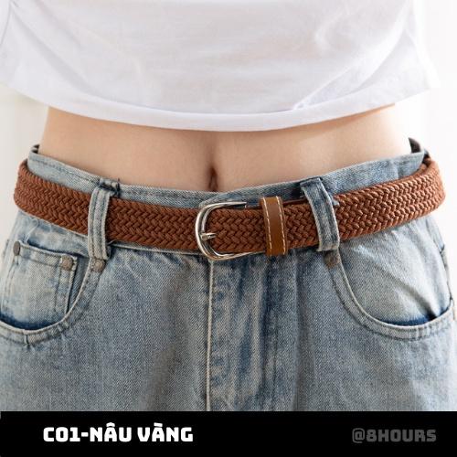 Thắt lưng vải dù co giãn bản nhỏ 2.5cm KC24 88k