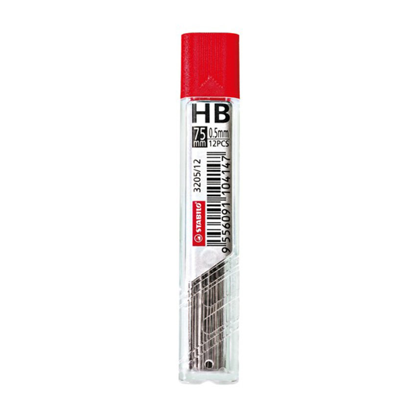 Tuýp Ruột chì bấm STABILO - Tuýp 24 ruột 0.5mm/ 2B (PC3206R24-2B)