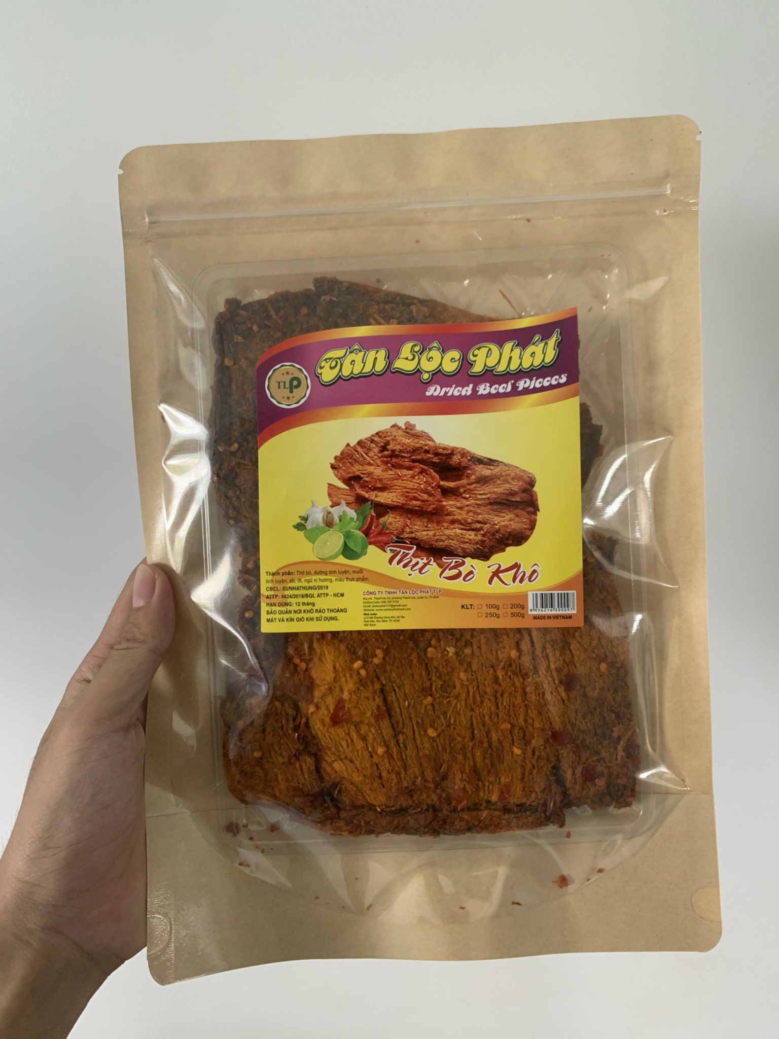 KHÔ BÒ MIẾNG TÂN LỘC PHÁT BỊCH 200G