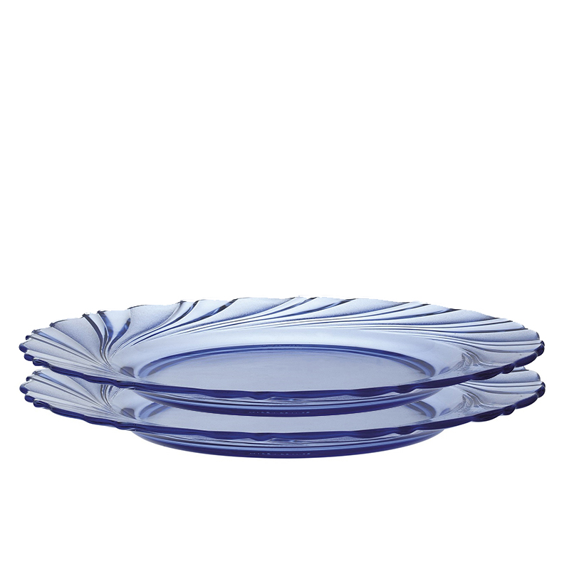 Bộ 2 dĩa Duralex - 23.5cm Thủy tinh cường lực cao cấp Pháp