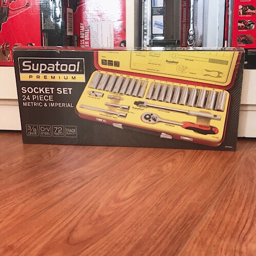 Bộ dụng cụ bắt ốc vít 24 món chuẩn 3/8” Supatools STP2024 HÀNG MỚI 100% NHẬP KHẨU ÚC