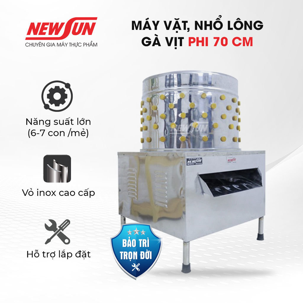 Máy Nhổ Lông Gà Vịt Newsun 70