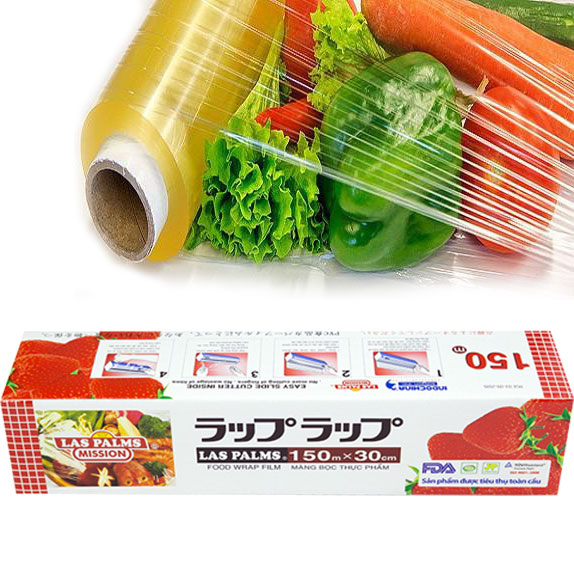 NgocTrinh Store Official - Màng bọc bảo quản thực phẩm tủ lạnh dùng trong lò vi sóng hâm nóng thực phẩm 30cmx150 LasPlams (Chính hãng)