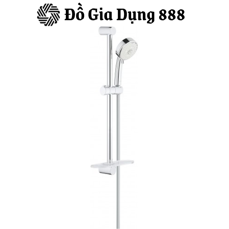 Bộ Tay Sen Và Thanh Trượt Sen Grohe 27577002, 4 Chế Độ Massage, Chất Liệu Chrome, Nhập Đức, BH 12 Tháng