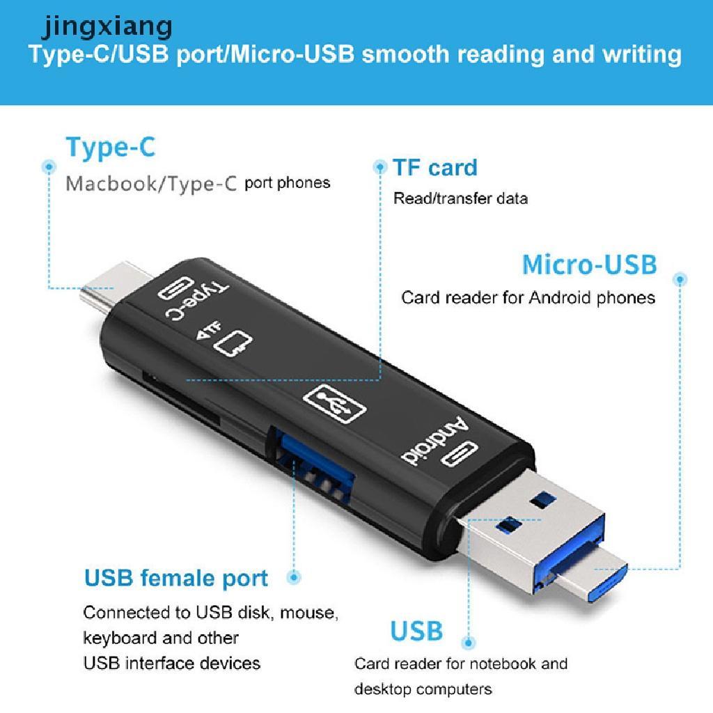 Đầu đọc thẻ nhớ 3.0 Type C Micro USB SD TF 5 trong 1 tiện dụng