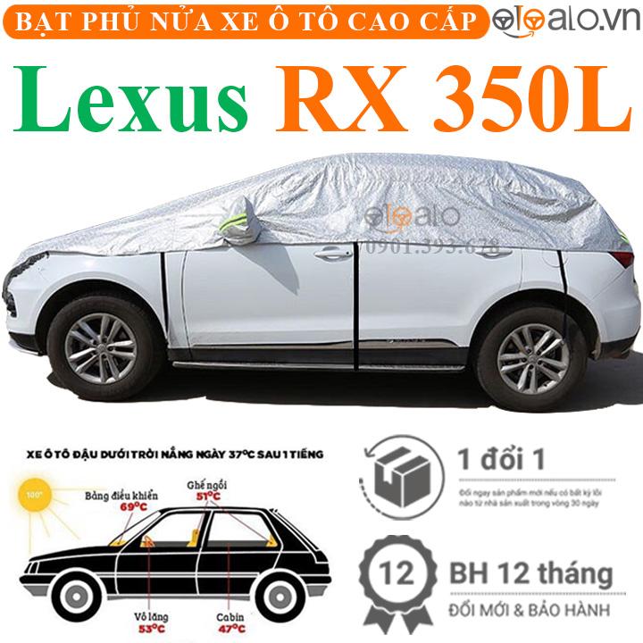 Bạt phủ nửa nóc xe Lexus RX 350L vải dù 3 lớp