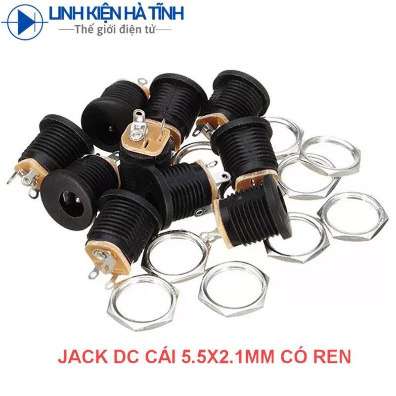 JACK DC 5.5X2.1 CÓ ỐC VẶN