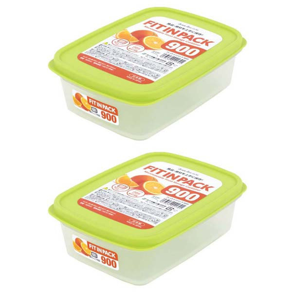 Bộ 2 hộp chứa thực phẩm Fitin Pack cao cấp tiện dụng cho mọi gia đình - Hàng nội địa Nhật