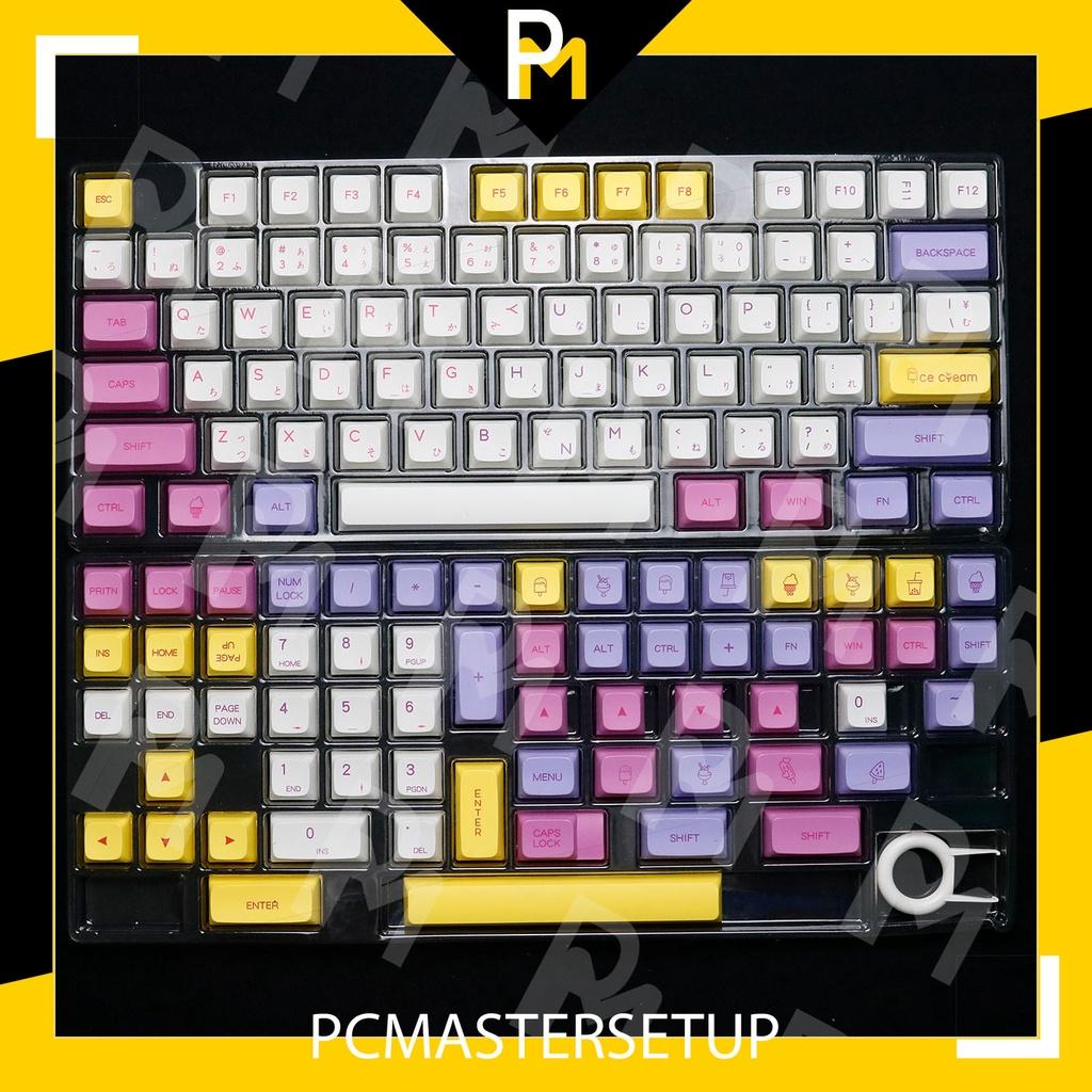 Keycap Ice Cream XDA profile nhựa pbt cao 9.5mm