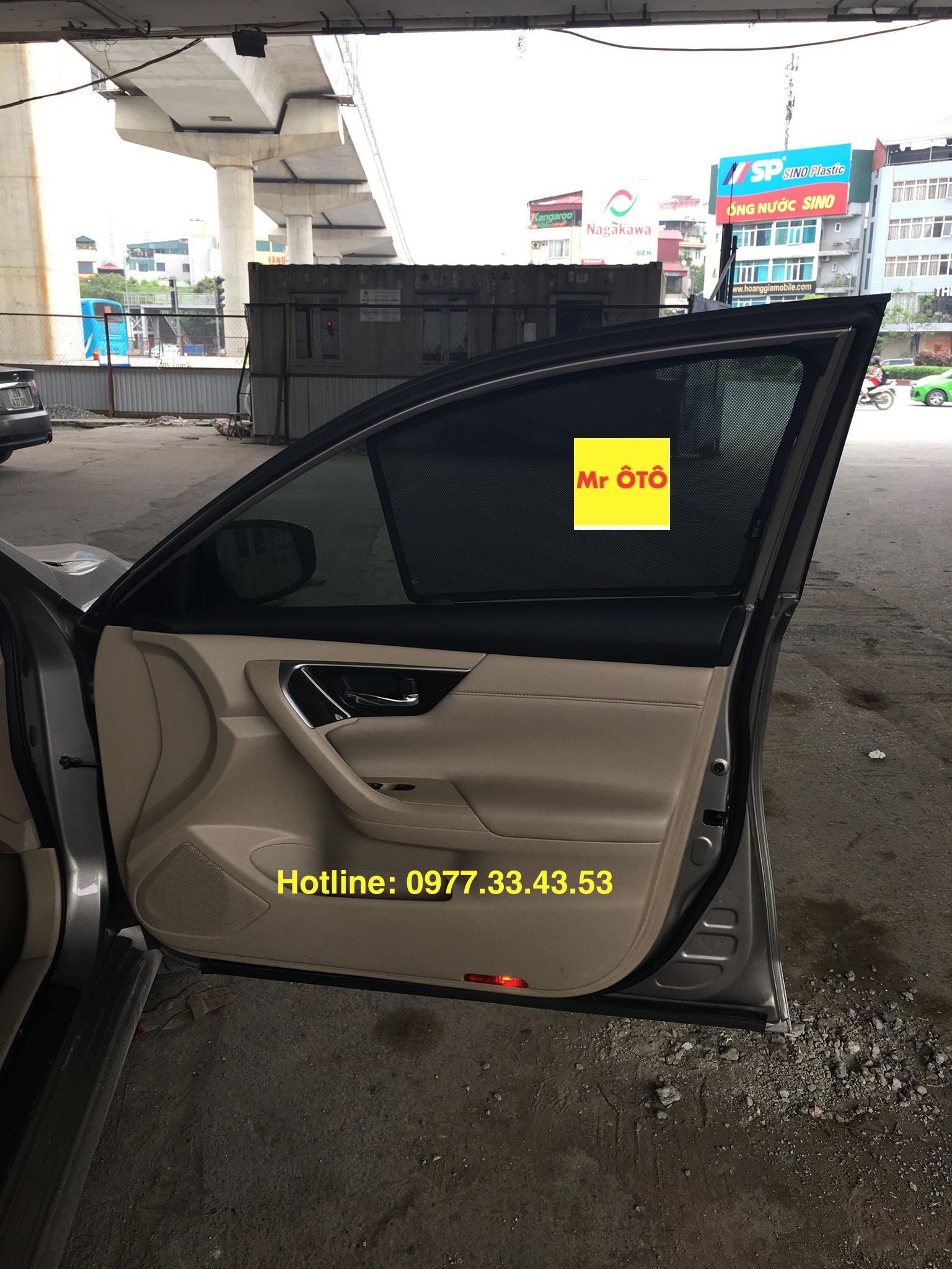 Rèm Che nắng xe Nissan TEANNA 2016-2020 loại 1 có hút nam châm, Vải dày dặn, chống nắng tuyệt đối