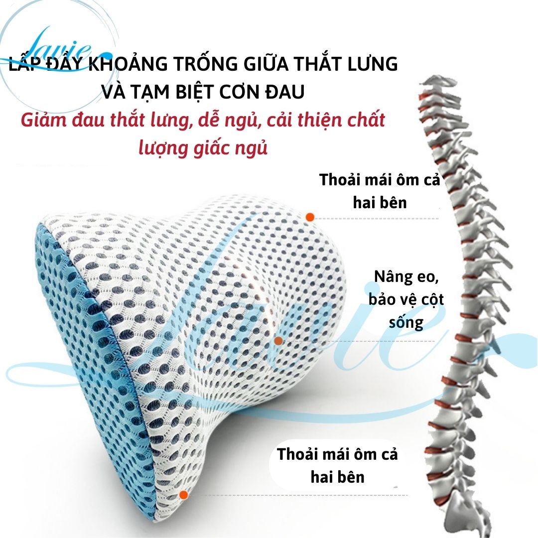 Gối kê lưng cho người thoát vị đĩa đệm/ bà bầu/ người đau thắt lưng