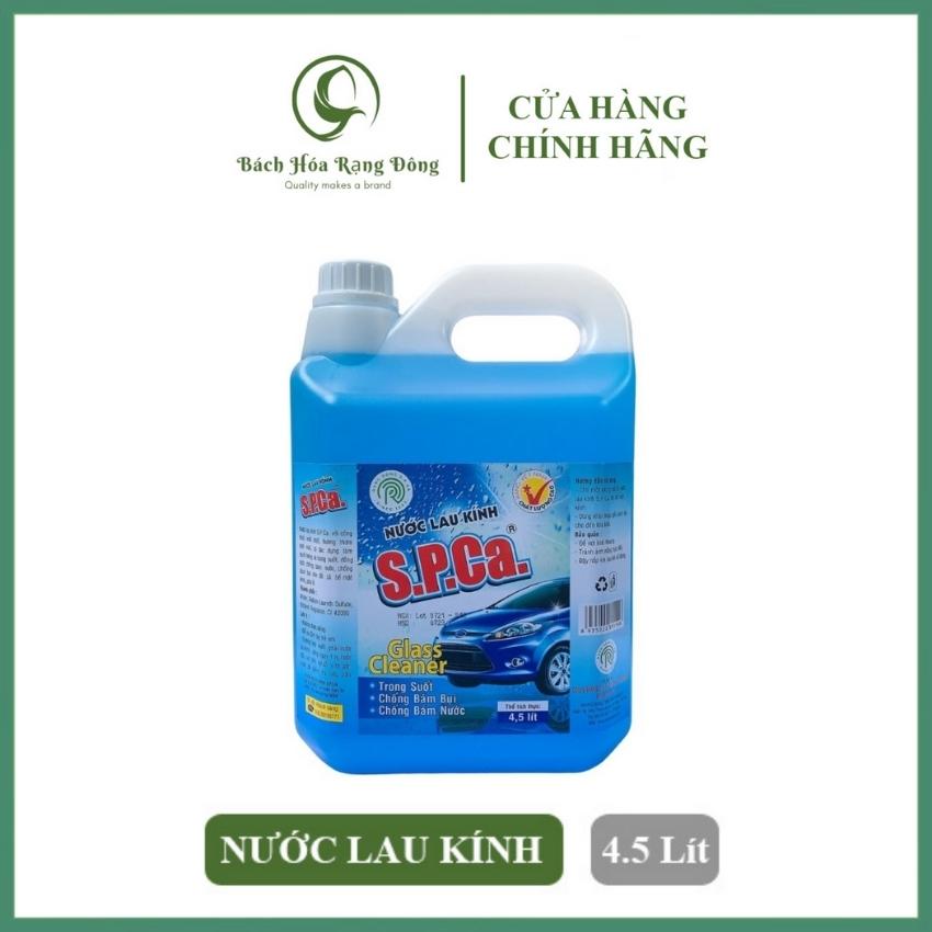 Nước Lau Kính Cao Cấp SPCa Can 4,5 lít Nước Lau Kiếng Siêu Sạch Chống Bám Bụi Dùng Cho Tất Cả Bề Mặt Kính