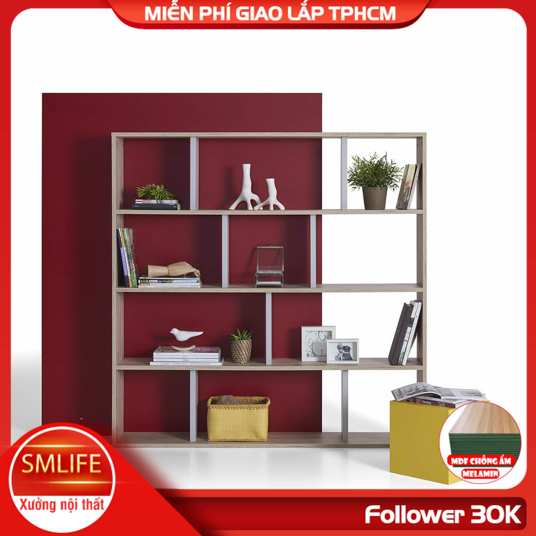 Giá sách đa năng thiết kế đẹp SMLIFE Bethel