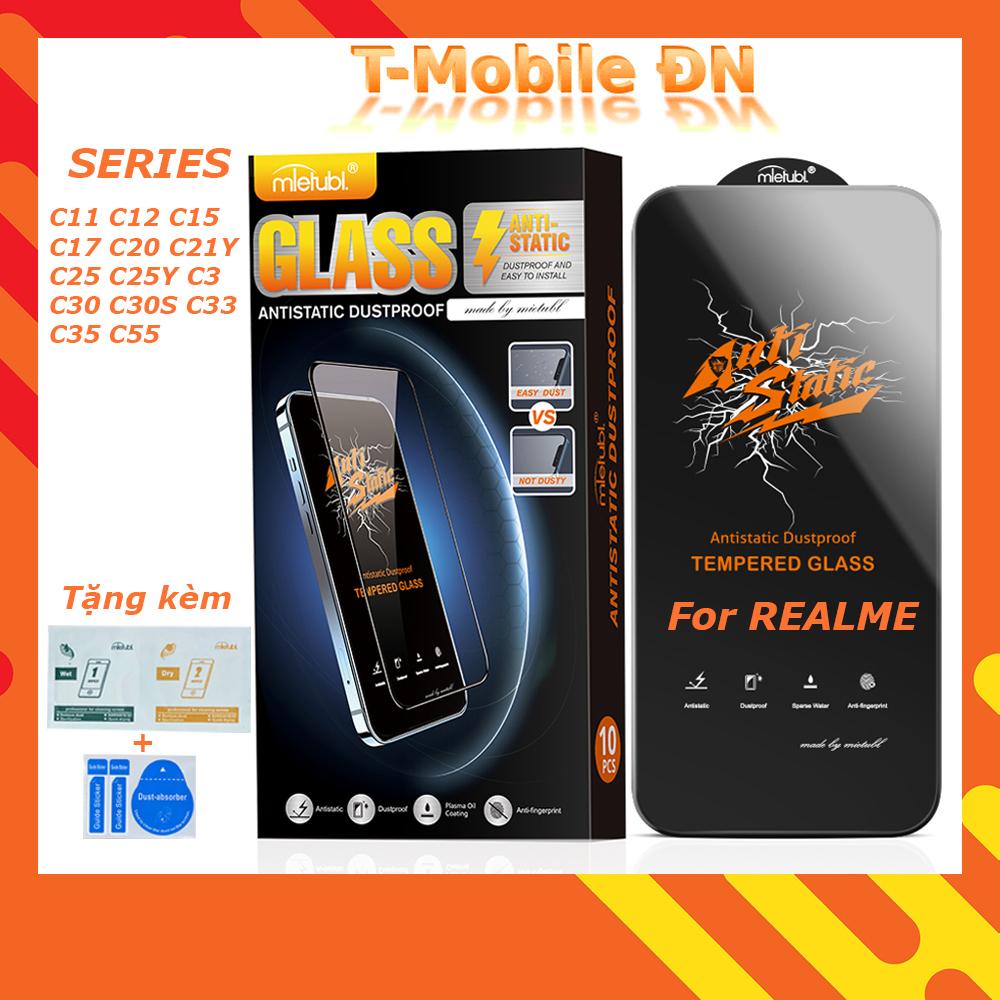 Kính cường lực Full màn cho Realme C55 C11 C12 C15 C17 C20 C21Y C25S C25Y C3 C30 C30S C33 C35 C3I chống tĩnh điện