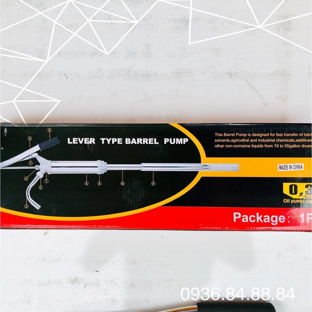 Bơm tay thùng phuy bằng Inox bơm dầu tay Inox - diezen - dầu hỏa - xăng - hóa chất - dầu động cơ