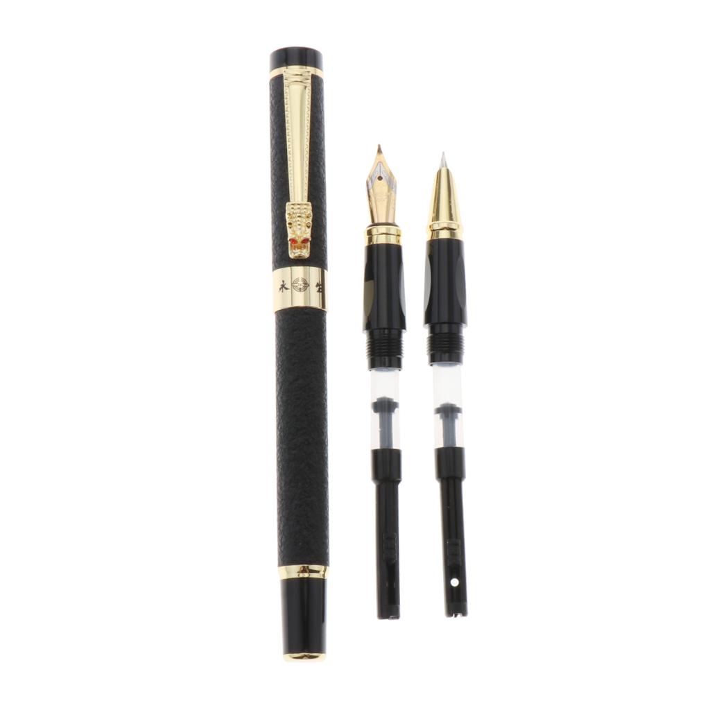 3Pcs Luxury Fountain Pen - BEST Fountain Pens Gift Set - Smooth Elegant Writing - Calligraphy - FREE Ink Refill Converter