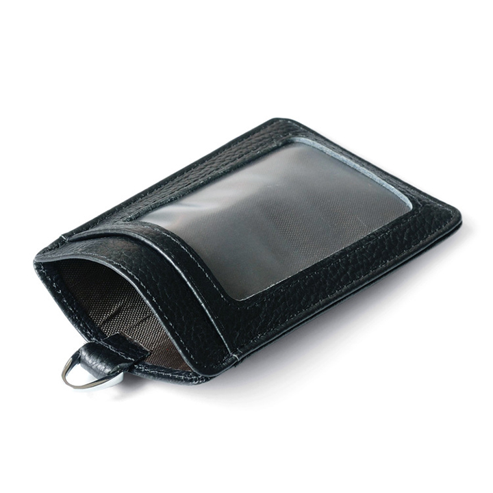 Ví đeo đựng thẻ công ty, ATM, CMT da bò thật 2 ngăn