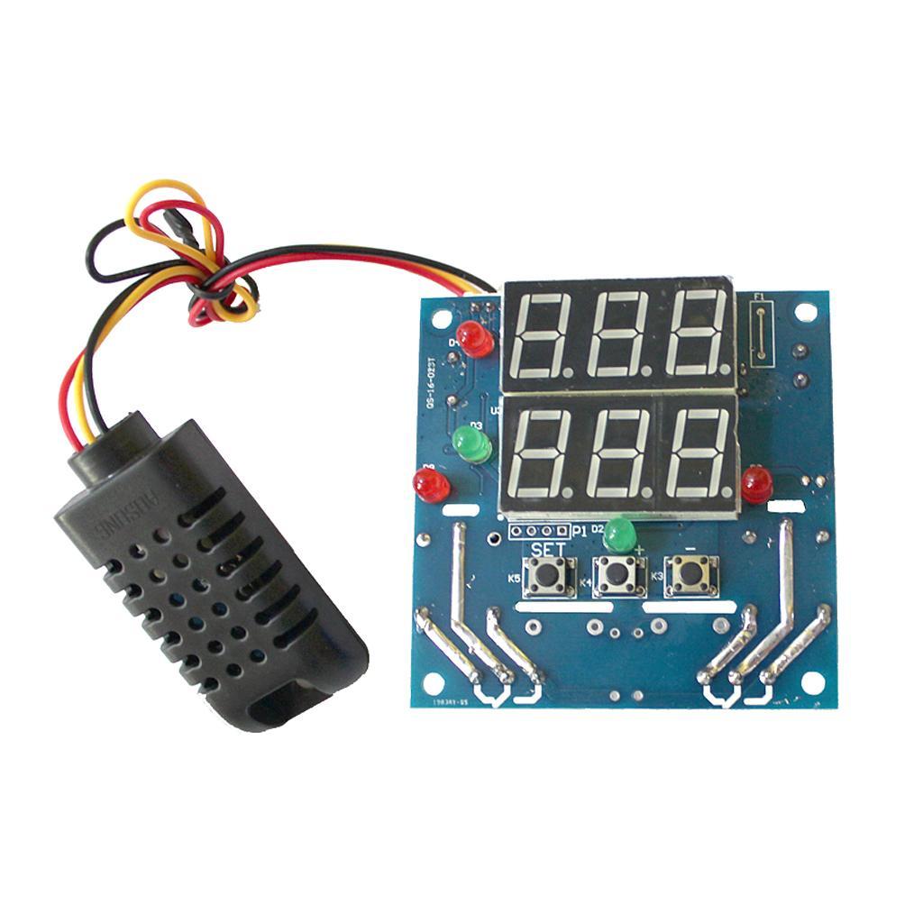 AC/DC 12V Digital Intelligent Temperature Humidity Controller Board Module