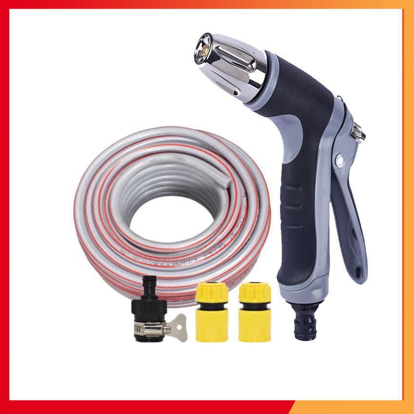 Bộ dây và vòi xịt rửa xe tưới cây tăng áp 7-10m 206817