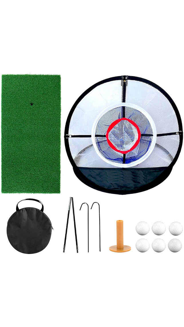 Bộ sản phẩm tập GOLF - Thảm tập Swing + Chip tập GOLF size nhỏ - tặng kèm 06 bóng tập và Tee