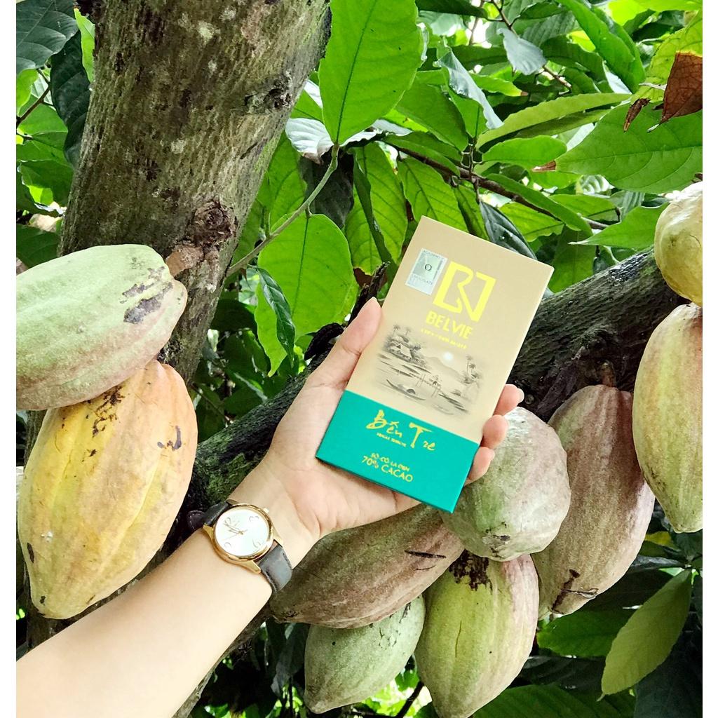 Bộ 2 thanh socola đen 70%
