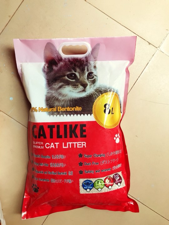 Cát Vệ Sinh Cát Đất Sét Cho Chó Mèo Cat Like 4 Mùi Hương Túi 8L [Giao mùi ngẫu nhiên]