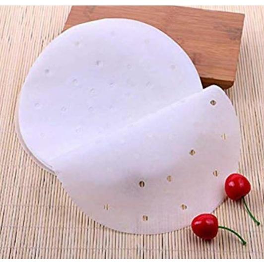 Sale !!! Giấy Nến Tròn Đục Lỗ Size 23cm 100 Tờ Cho Hấp, Nướng, Nồi Chiên Không Dầu  Shop Phúc Yến
