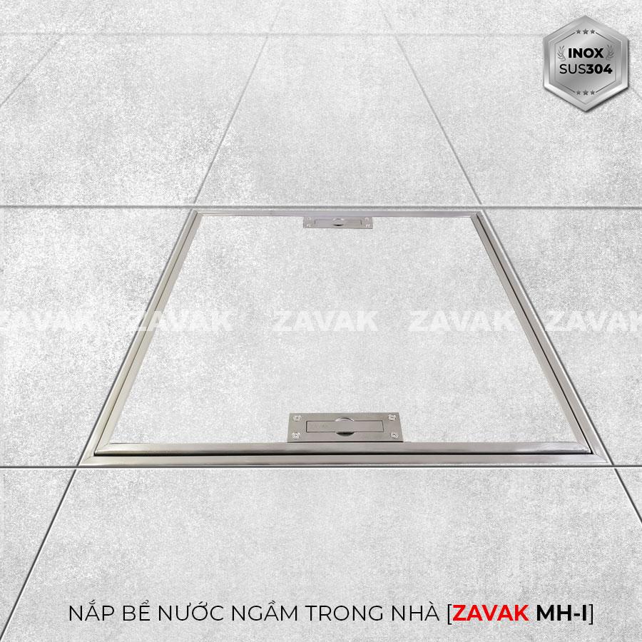 Nắp bể ngầm Zavak Inox 304. MHI 600x600