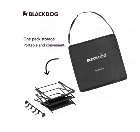 Kệ nhôm 3 tầng đa năng gấp gọn Blackdog BD-ZWJ002