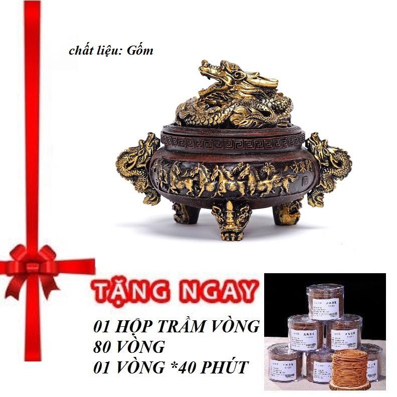 LƯ HƯƠNG XÔNG ĐỐT TRẦM HƯƠNG VÒNG, NỤ, BỘT CỠ LỚN